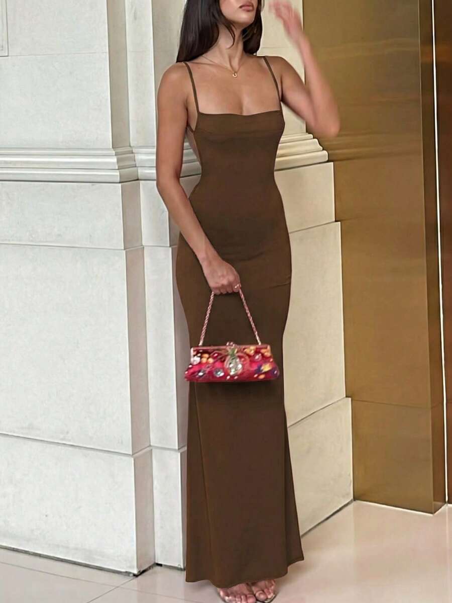 VERDÉ - Maxi Bodycon Slip Dress